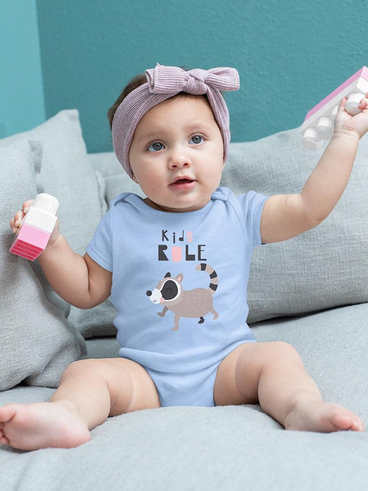 Kids Rule Raccoon Bodysuit -Image by Shutterstock