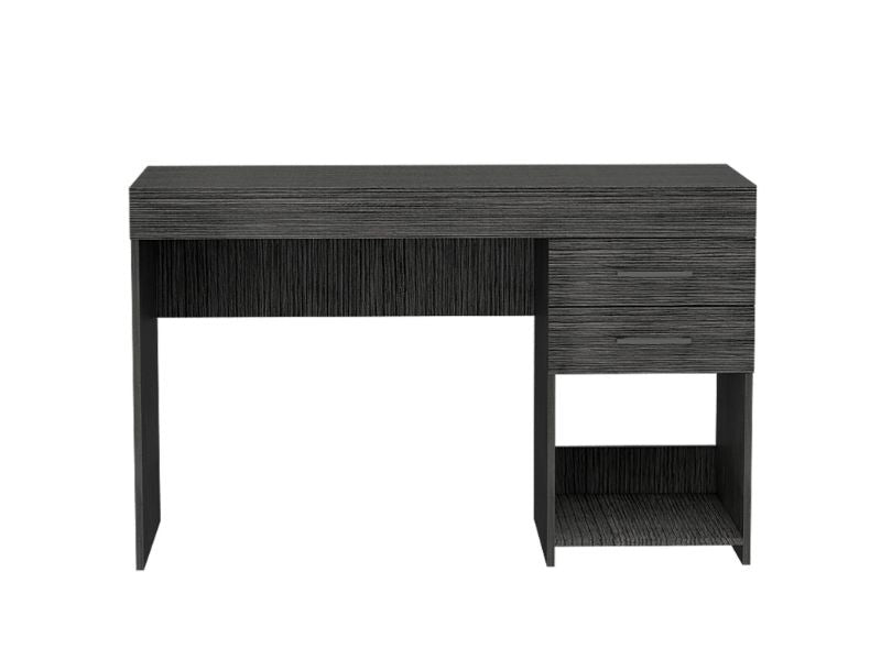 Maui 2 Drawers Computer Desk, One Lower Shelf