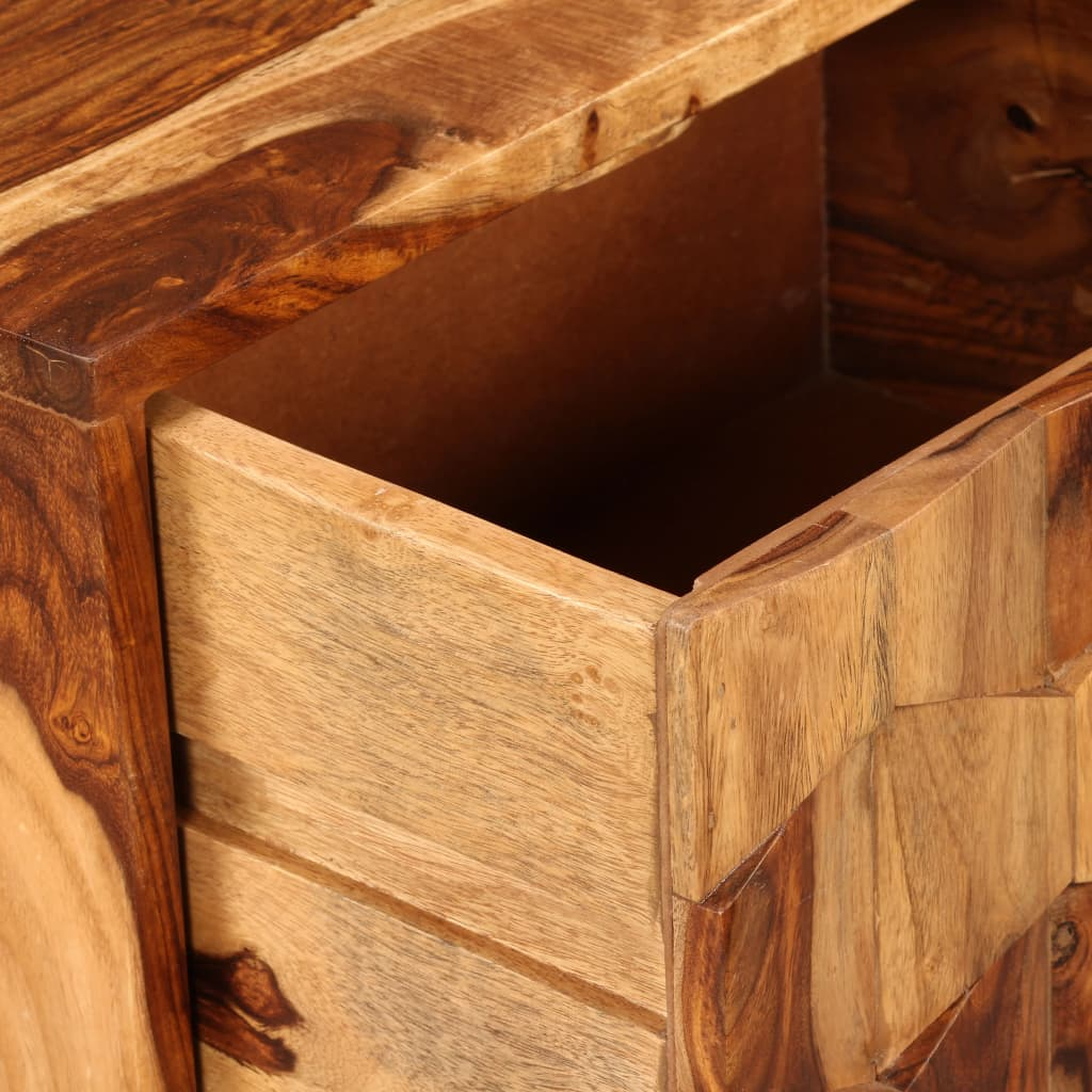 vidaXL Bedside Cabinet with 1 Drawer Solid Sheesham Wood