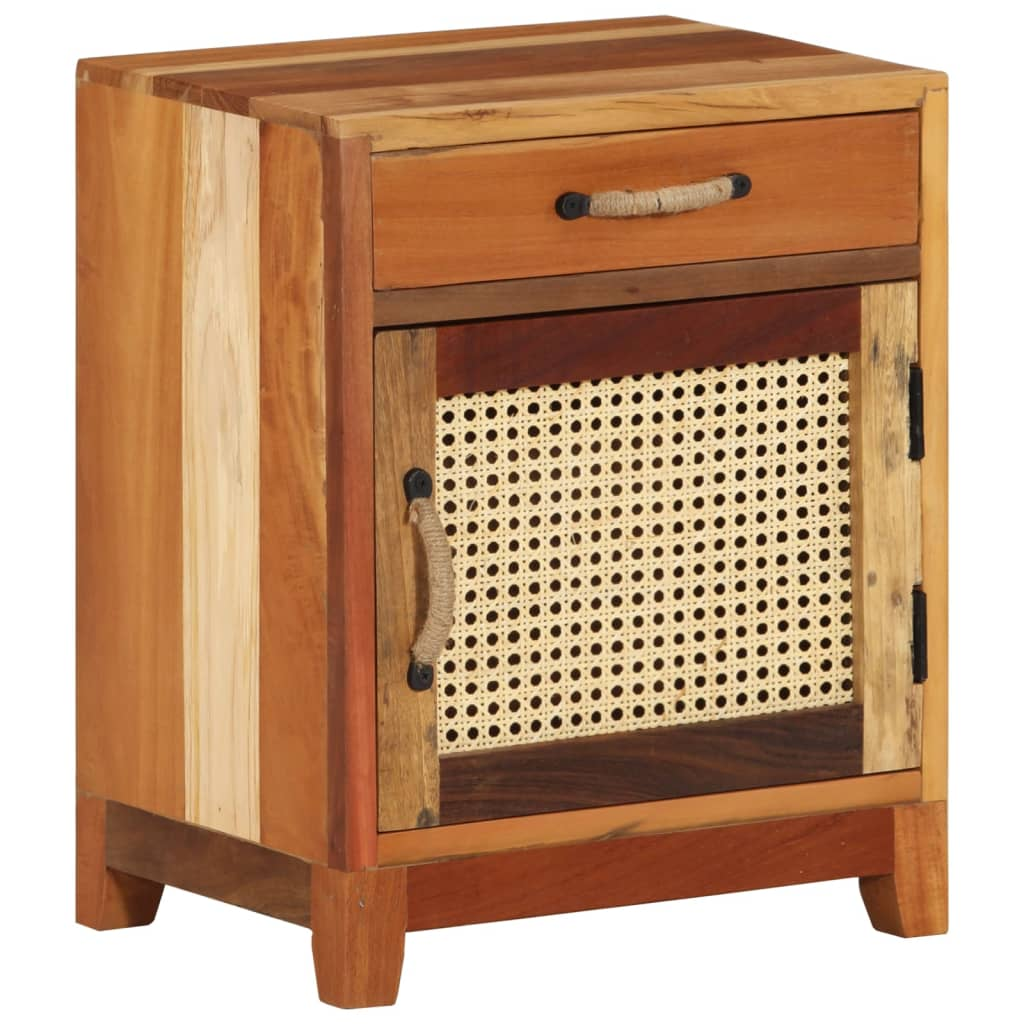 vidaXL Bedside Cabinet 15.7"x11.8"x19.7" Solid Reclaimed Wood