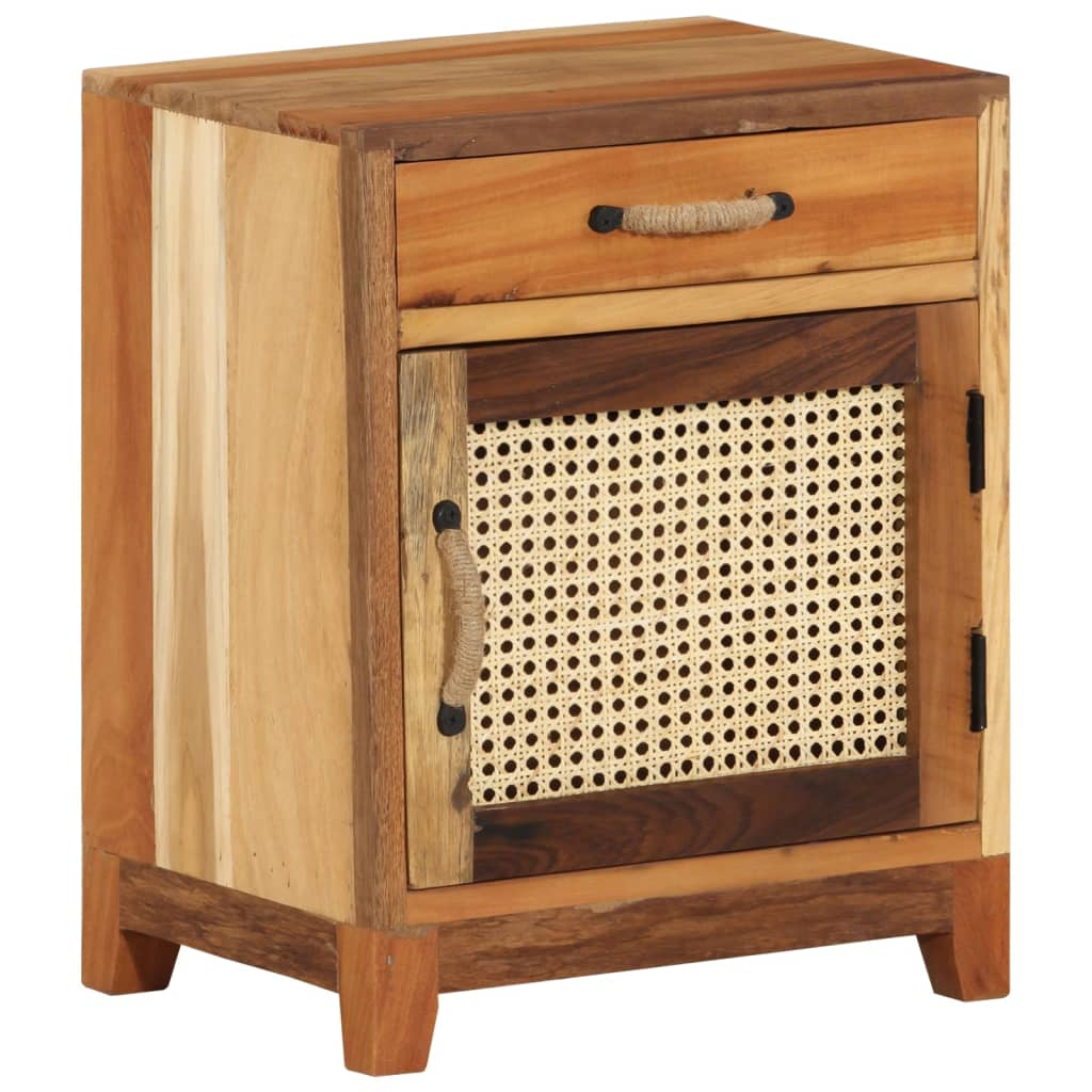 vidaXL Bedside Cabinet 15.7"x11.8"x19.7" Solid Reclaimed Wood