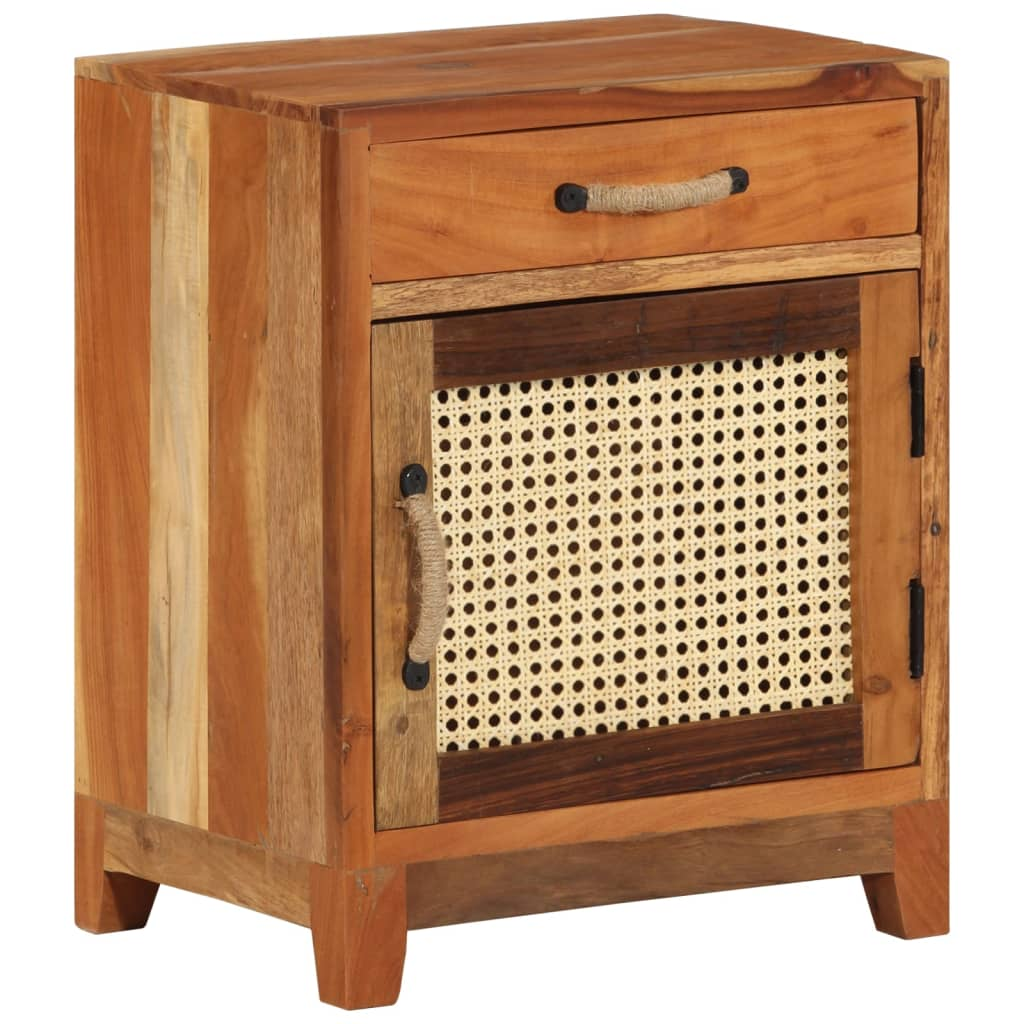 vidaXL Bedside Cabinet 15.7"x11.8"x19.7" Solid Reclaimed Wood