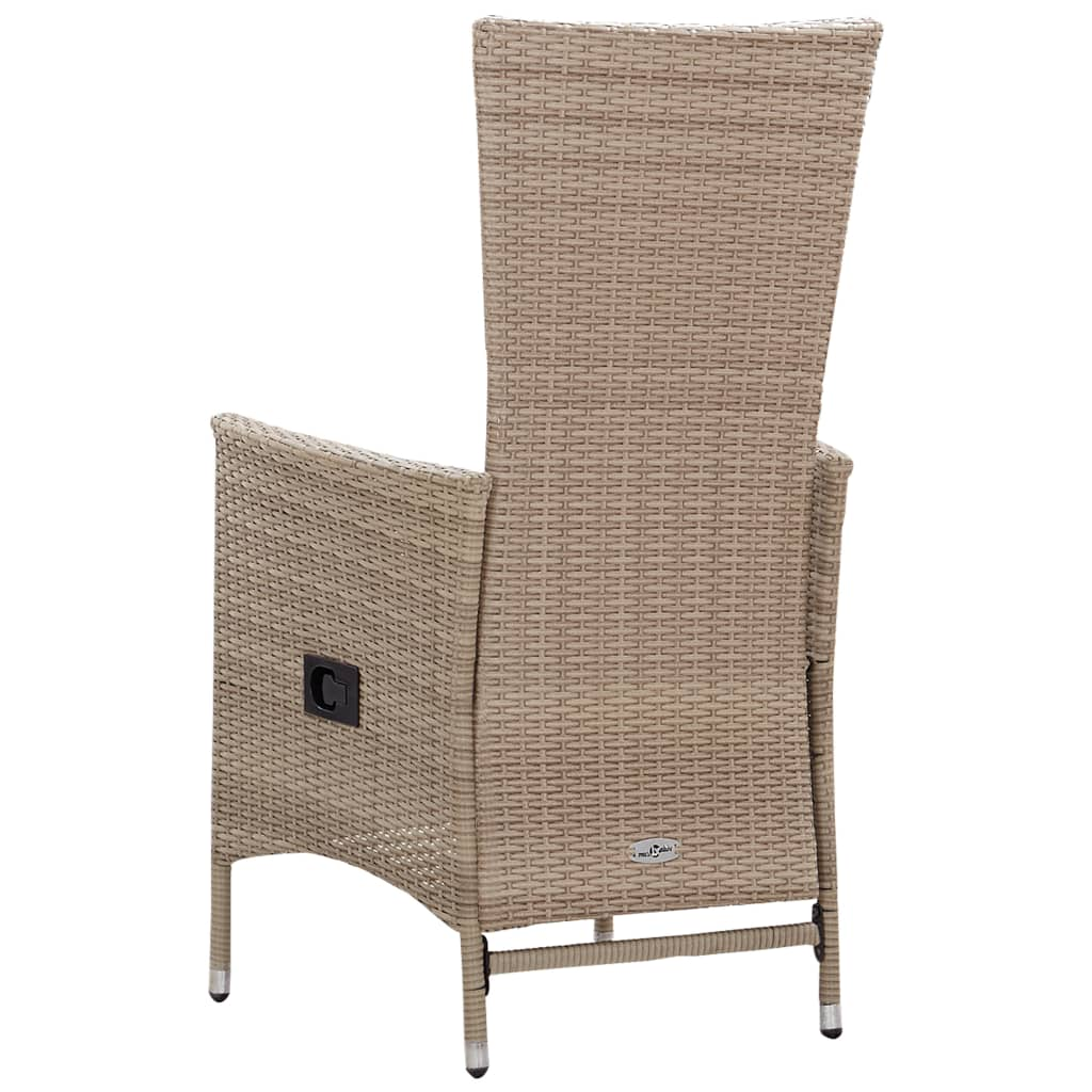 vidaXL 5 Piece Patio Dining Set Beige