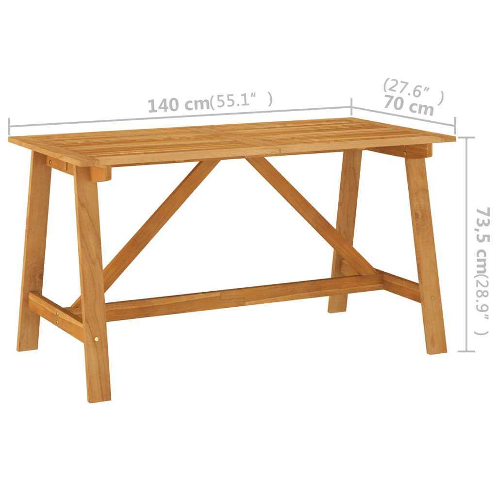 vidaXL 5 Piece Patio Dining Set Beige