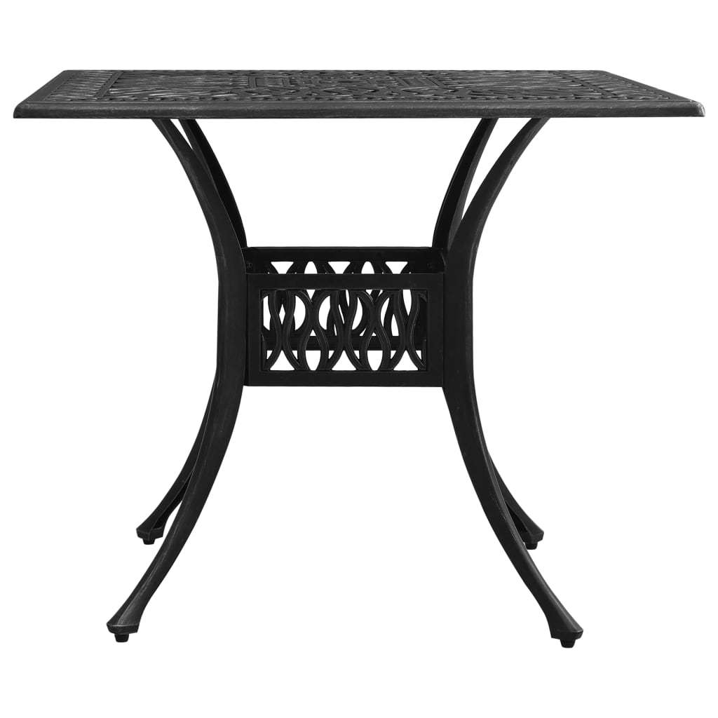 vidaXL 5 Piece Bistro Set Cast Aluminum Black