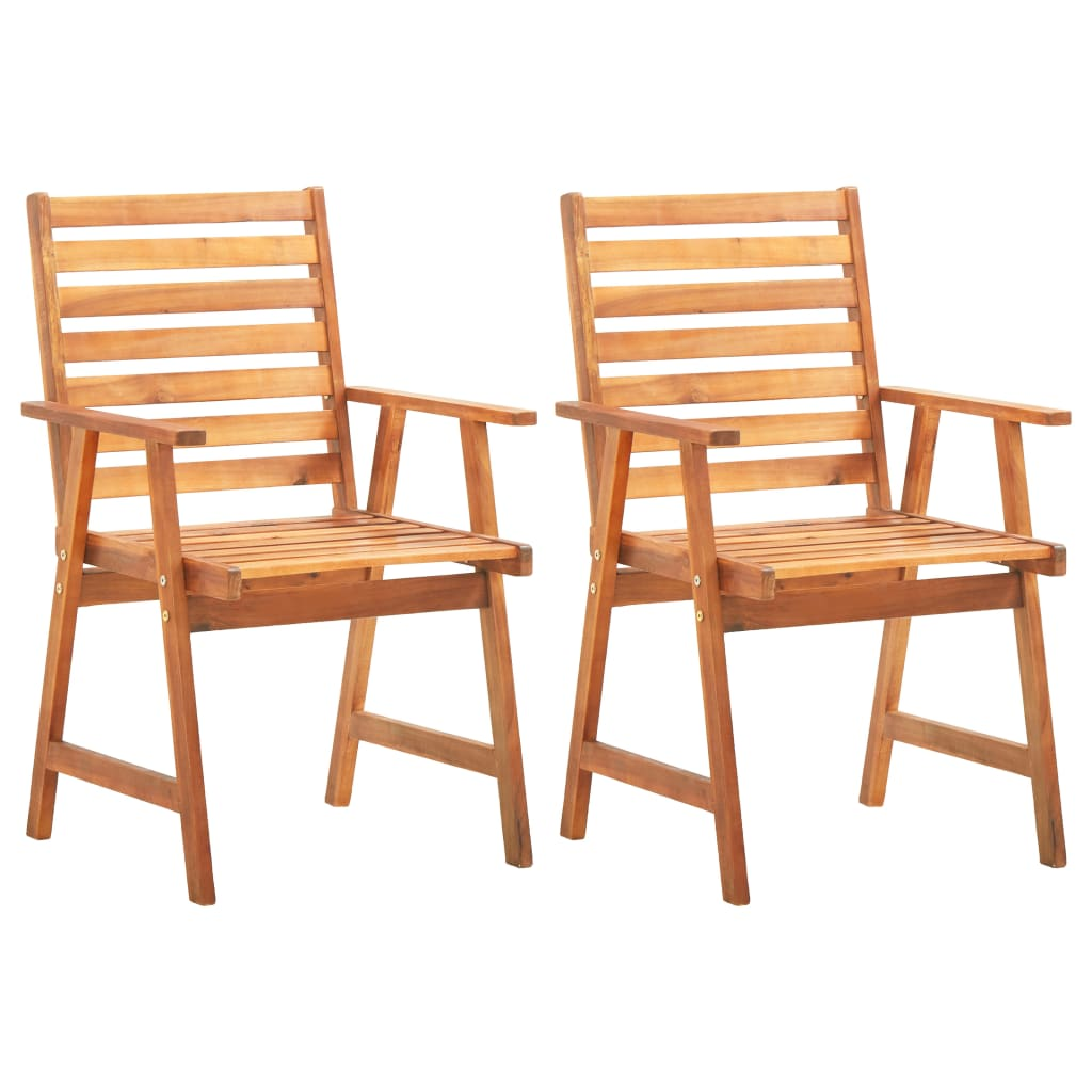 vidaXL 3 Piece Patio Dining Set Solid Wood Acacia