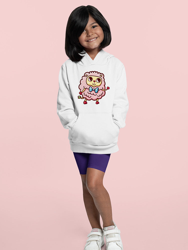 A Cute Sheep Looking Up Hoodie -Image by Shutterstock