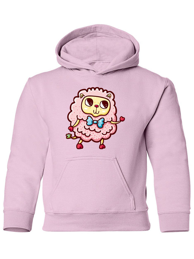 A Cute Sheep Looking Up Hoodie -Image by Shutterstock
