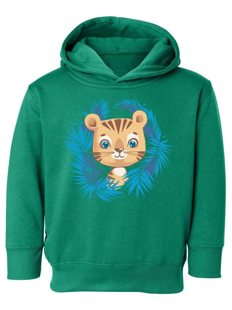 Tiger With Jungle Leaves Hoodie -Image by Shutterstock