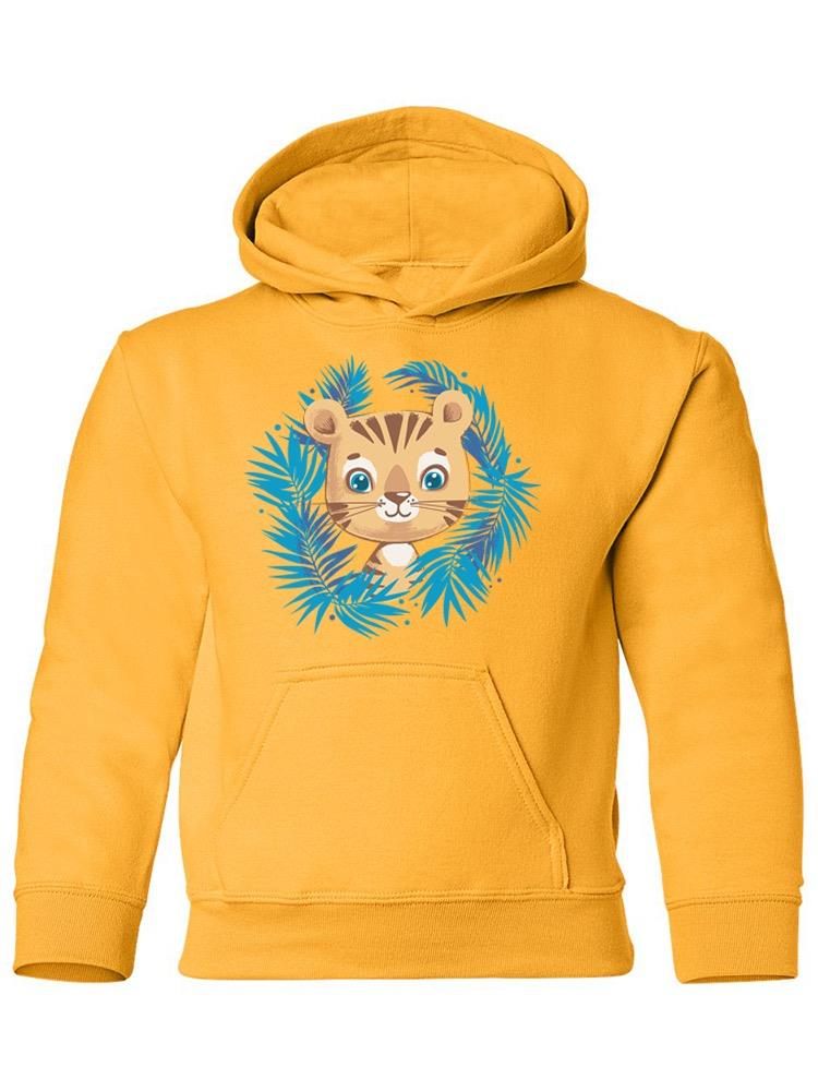 Tiger With Jungle Leaves Hoodie -Image by Shutterstock