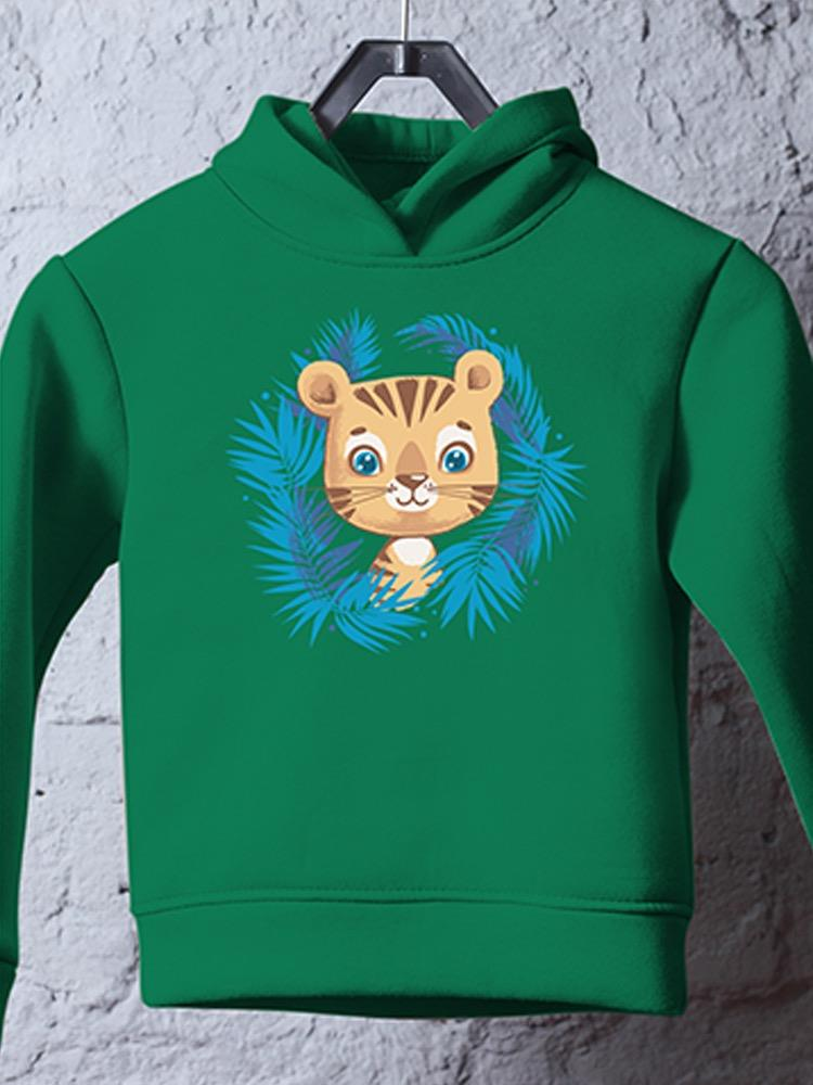 Tiger With Jungle Leaves Hoodie -Image by Shutterstock