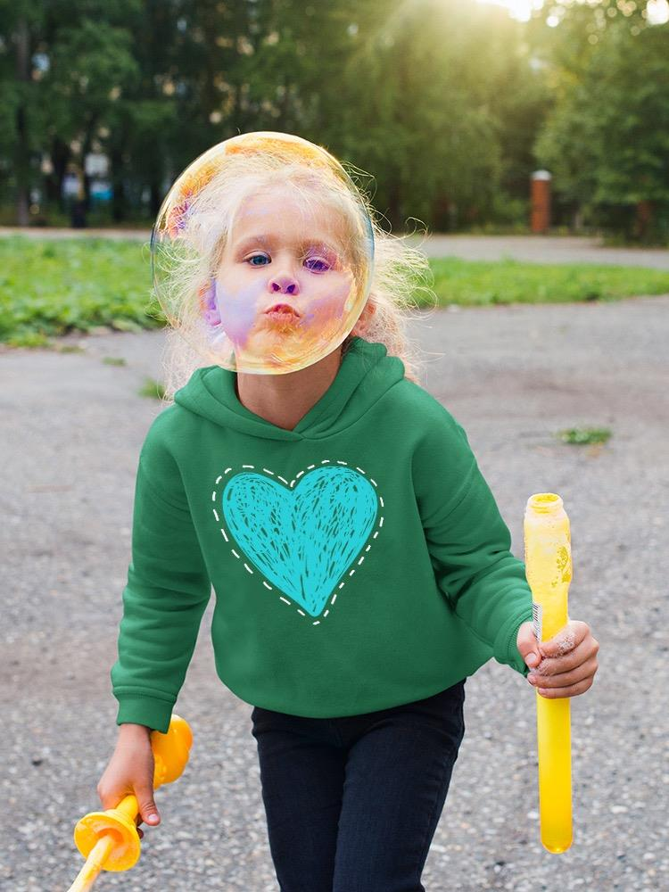 Scribbled Heart Hoodie -Image by Shutterstock