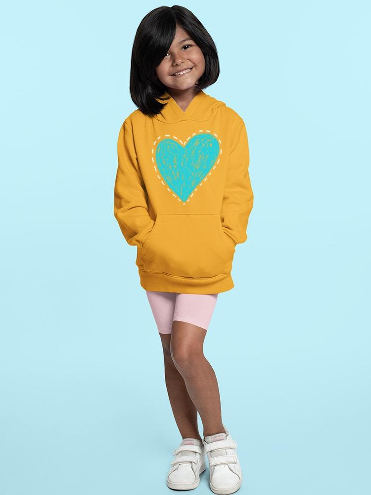 Scribbled Heart Hoodie -Image by Shutterstock