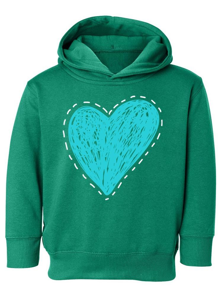 Scribbled Heart Hoodie -Image by Shutterstock