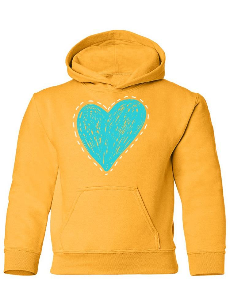 Scribbled Heart Hoodie -Image by Shutterstock