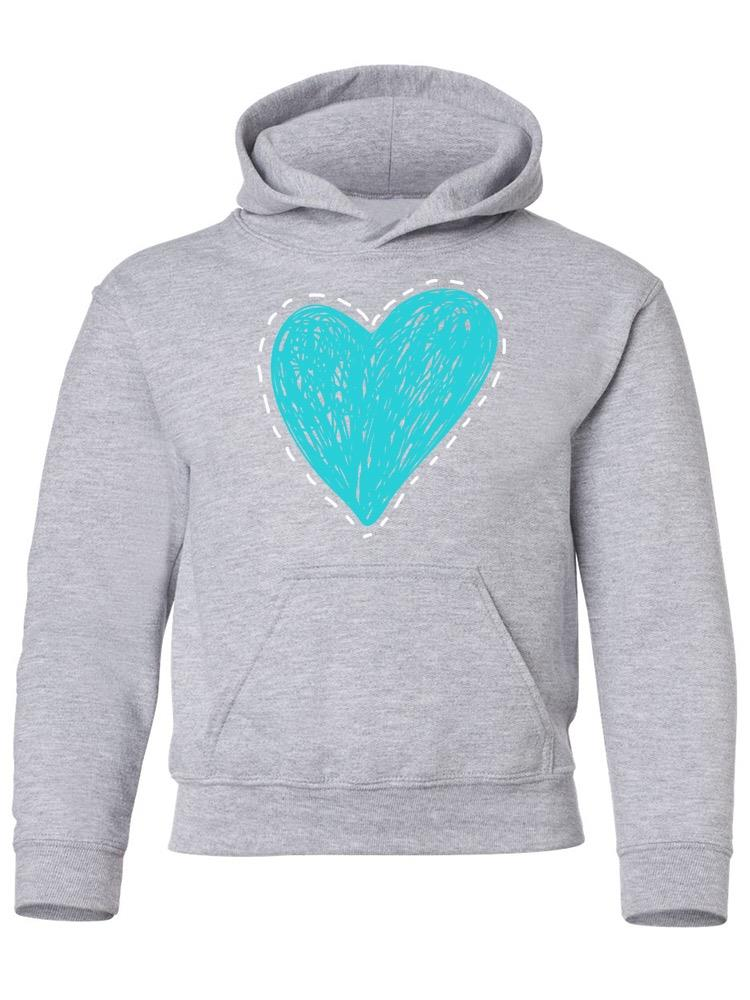 Scribbled Heart Hoodie -Image by Shutterstock