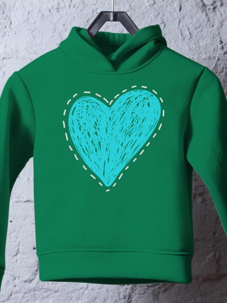 Scribbled Heart Hoodie -Image by Shutterstock