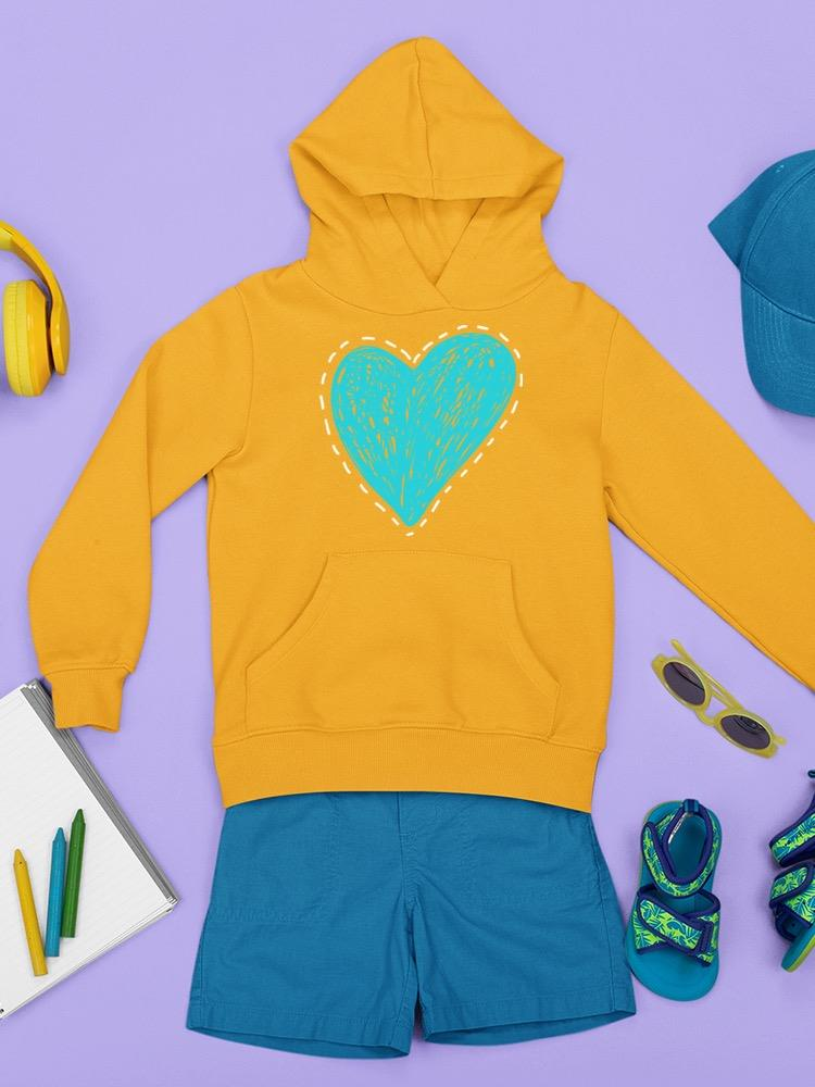 Scribbled Heart Hoodie -Image by Shutterstock