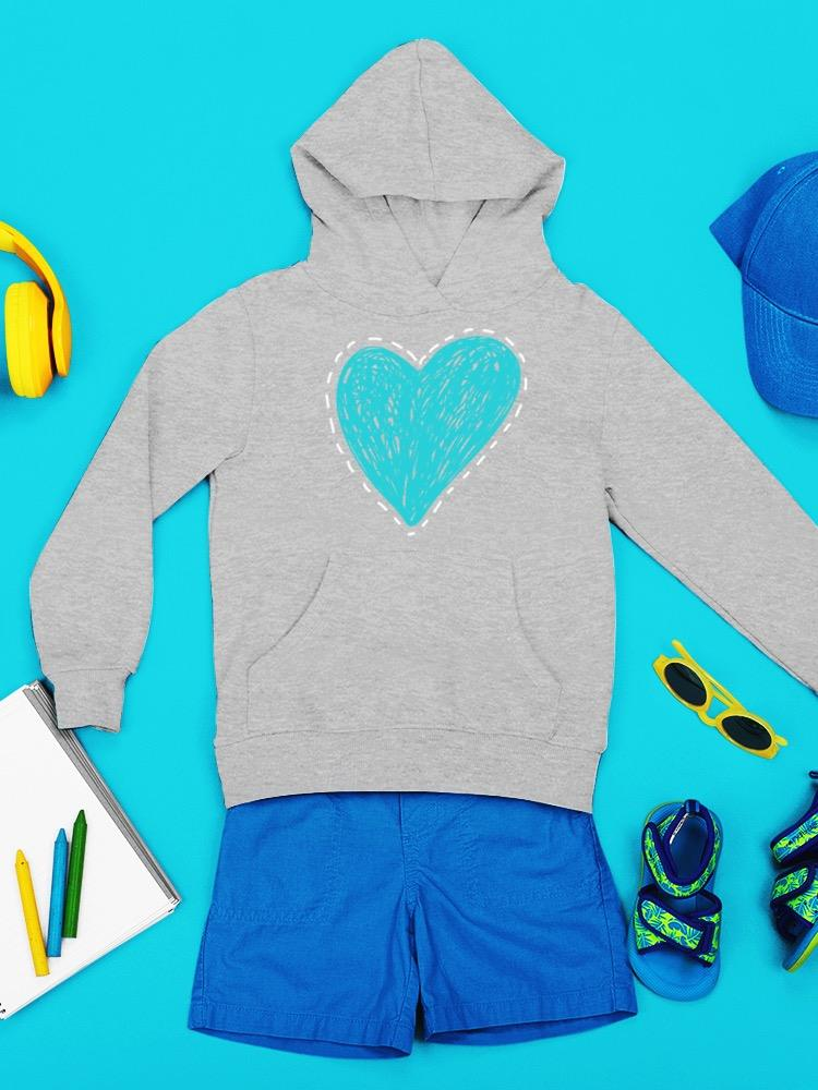 Scribbled Heart Hoodie -Image by Shutterstock
