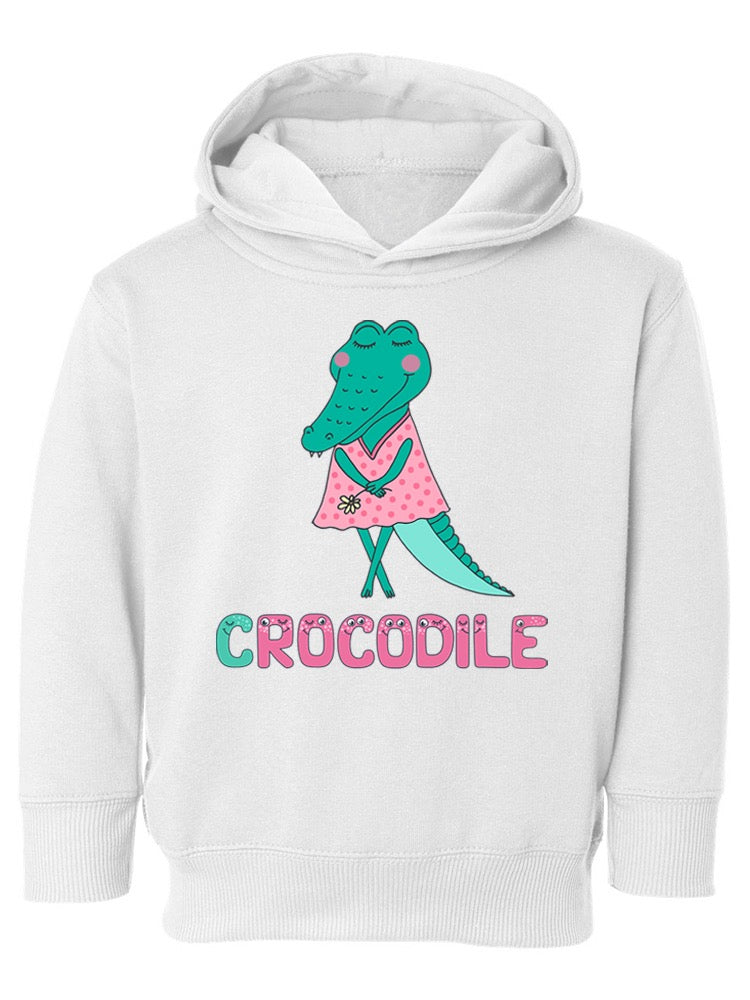 Crocodile In A Dress Hoodie -Image by Shutterstock