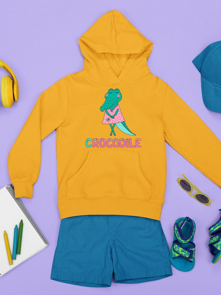 Crocodile In A Dress Hoodie -Image by Shutterstock