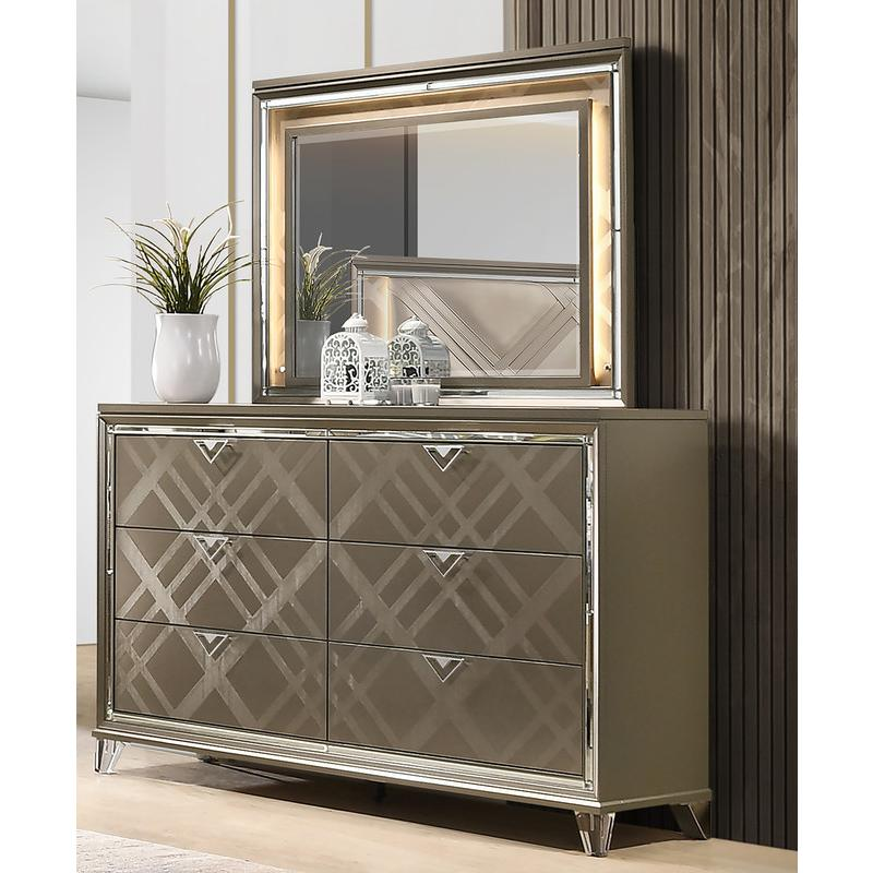 5pc New York Bedroom set, Queen size (Platform) bed