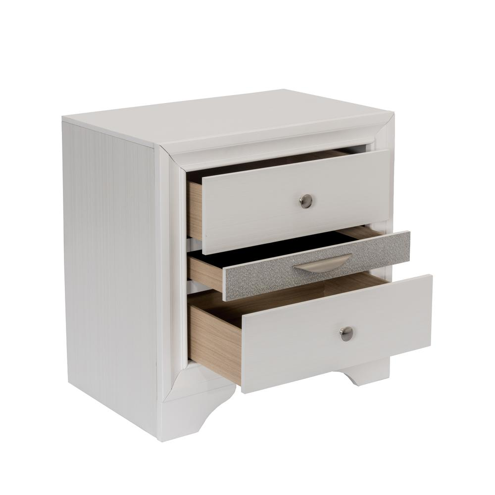 Catherine White 6 Piece Bedroom Set, Full