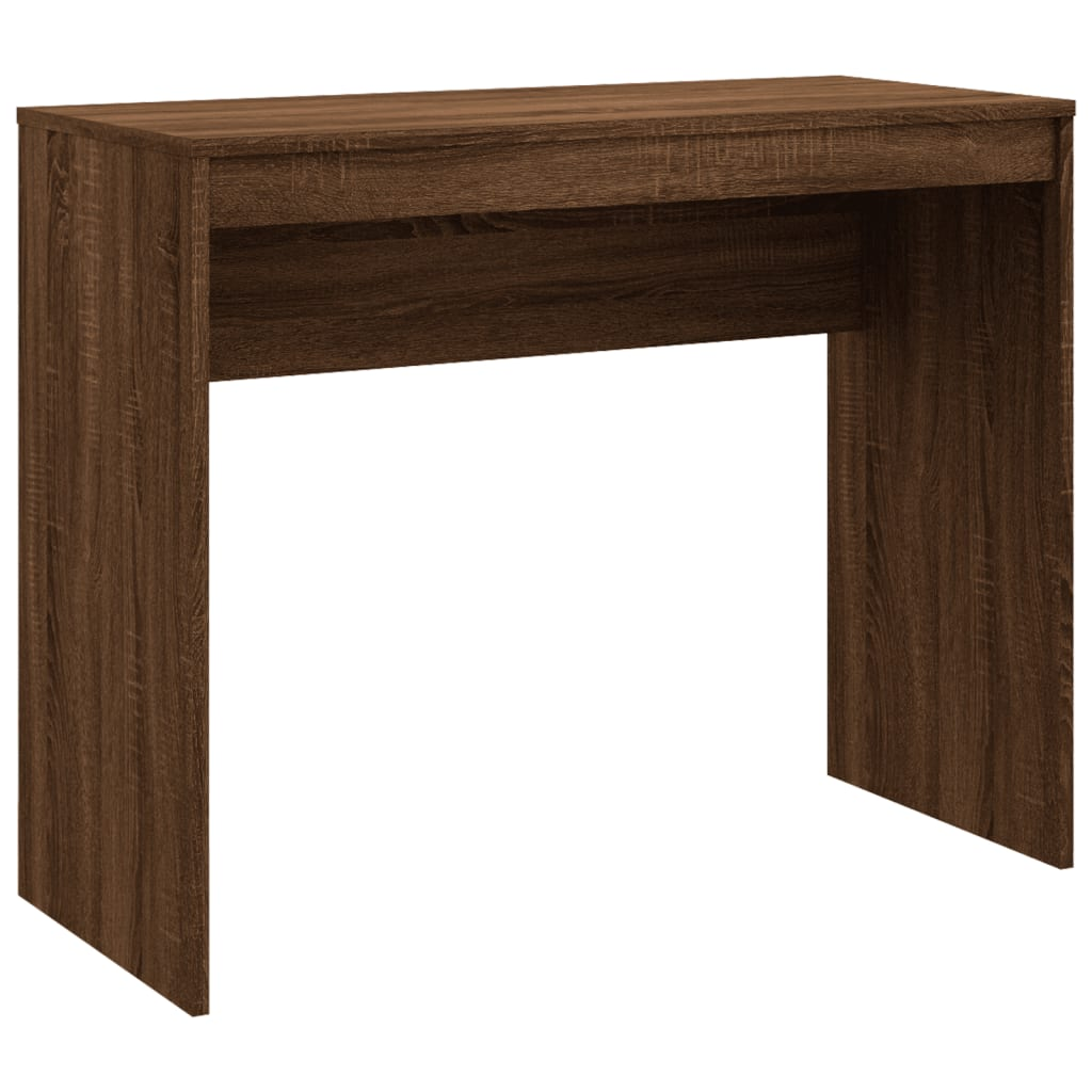 vidaXL Desk Brown Oak Engineered Wood