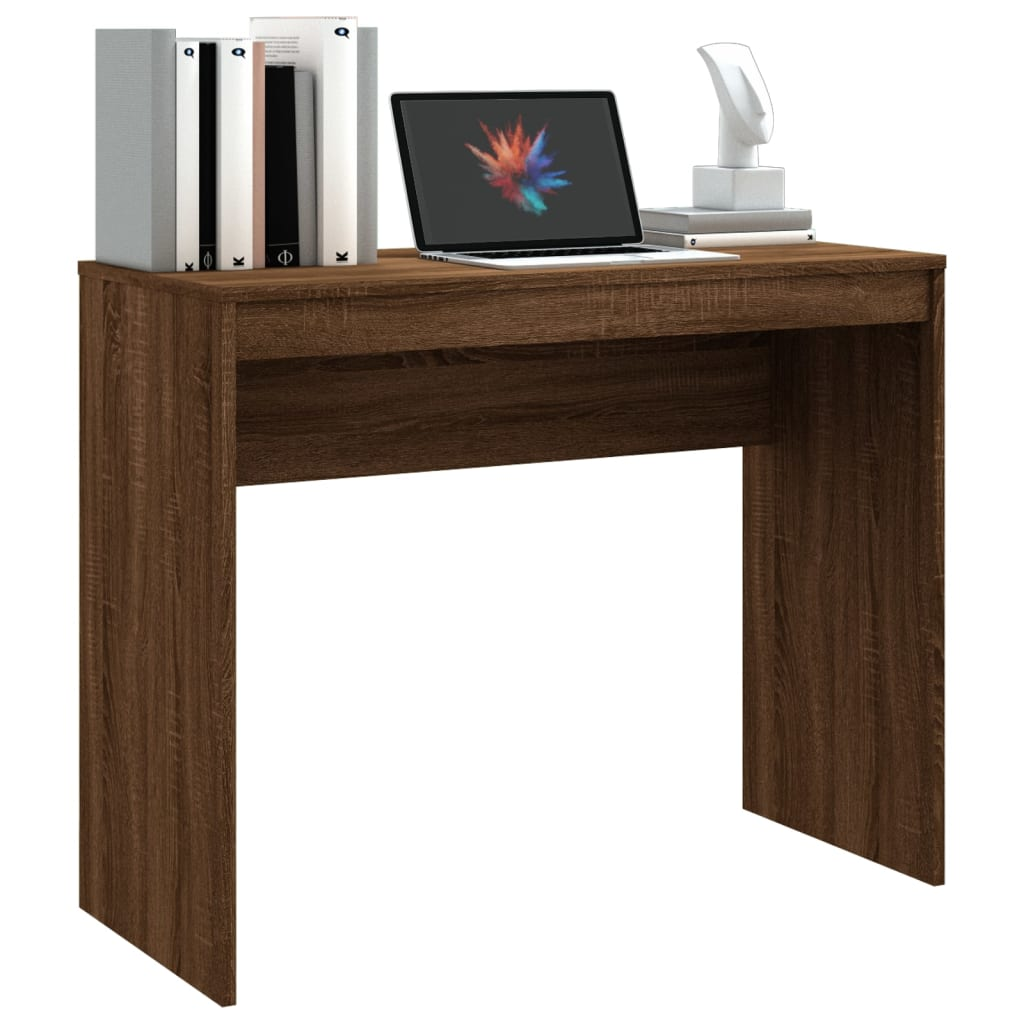 vidaXL Desk Brown Oak Engineered Wood