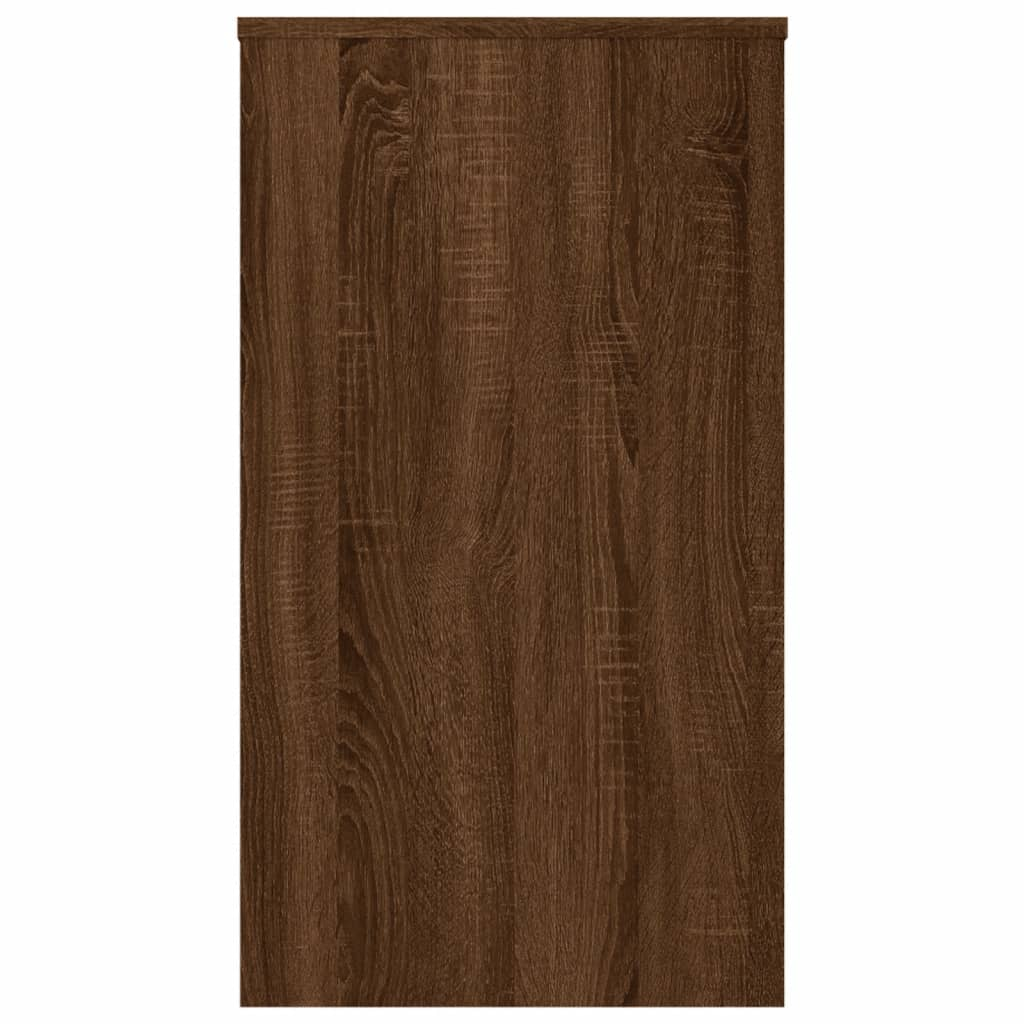 vidaXL Desk Brown Oak Engineered Wood