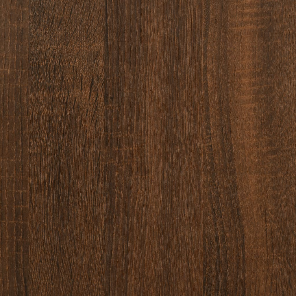 vidaXL Desk Brown Oak Engineered Wood
