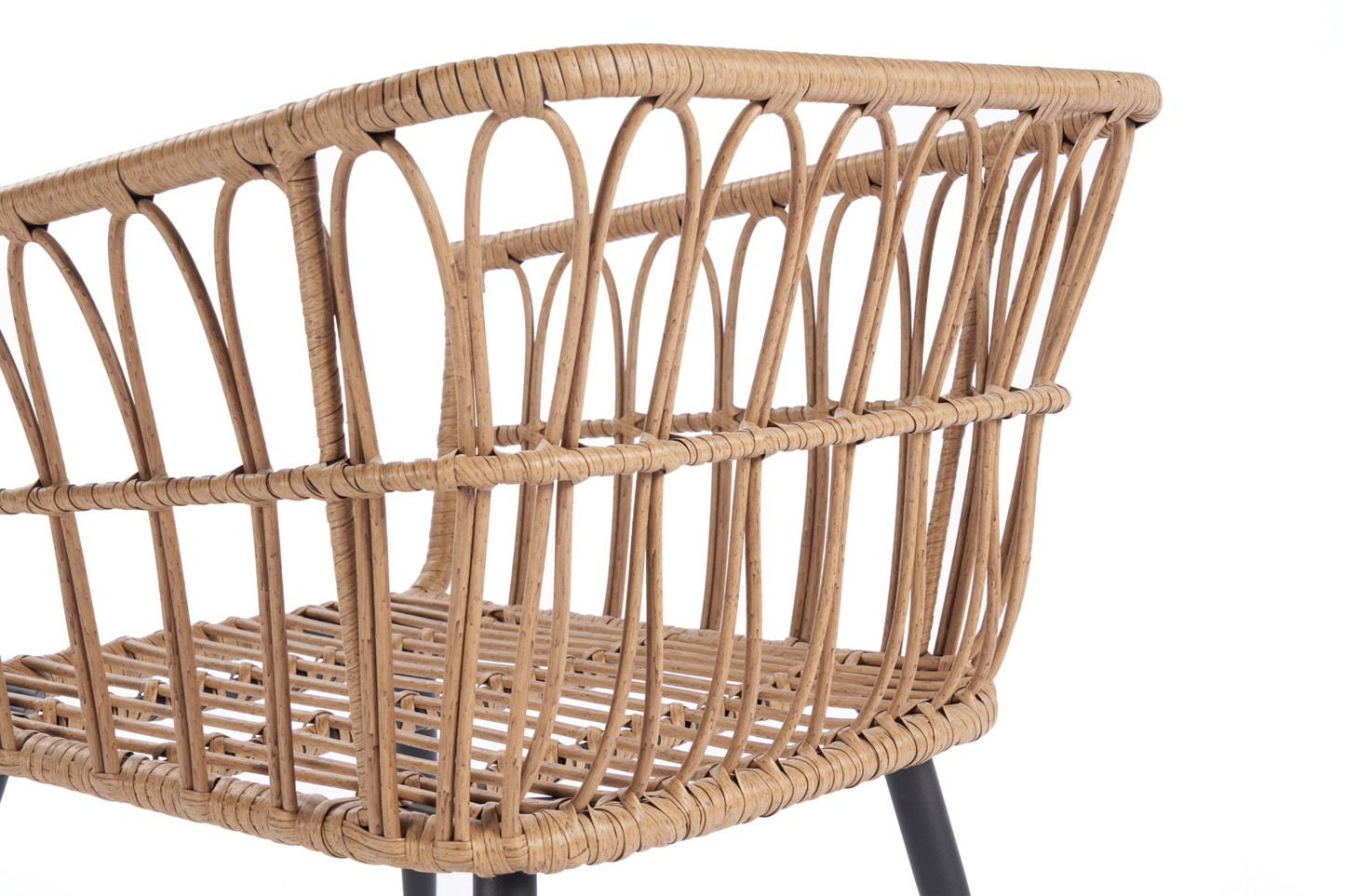 Outdoor Garden Rattan Furniture Sofa And Table Set wood +yellow