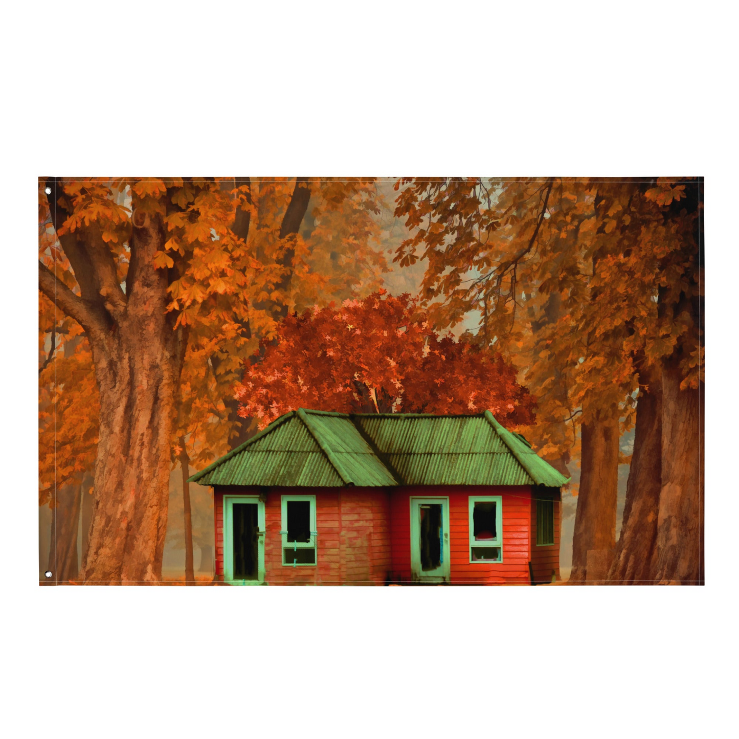 Forest Home Flag Tapestry wall hanging