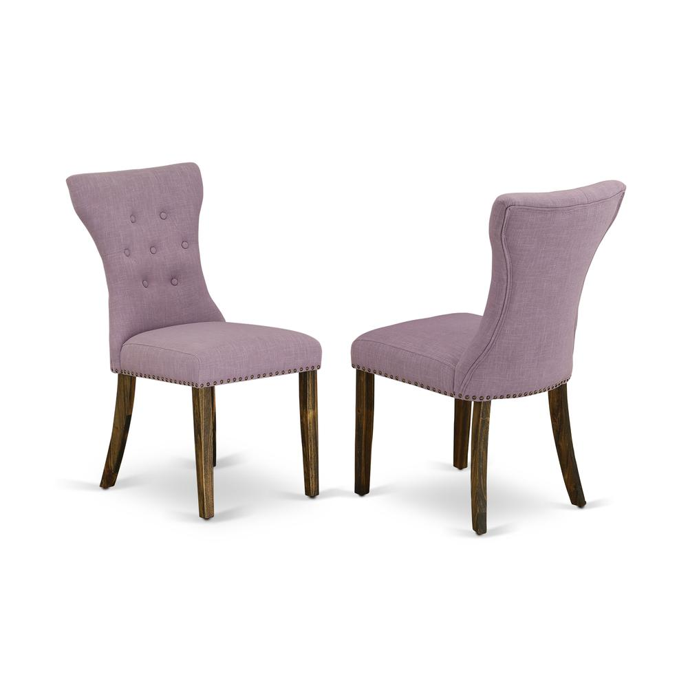 East West Furniture X797Ga740-7 - 7-Piece Dining Room Table Set - 6 Parson Dining Chairs and Dinette Table Hardwood Frame