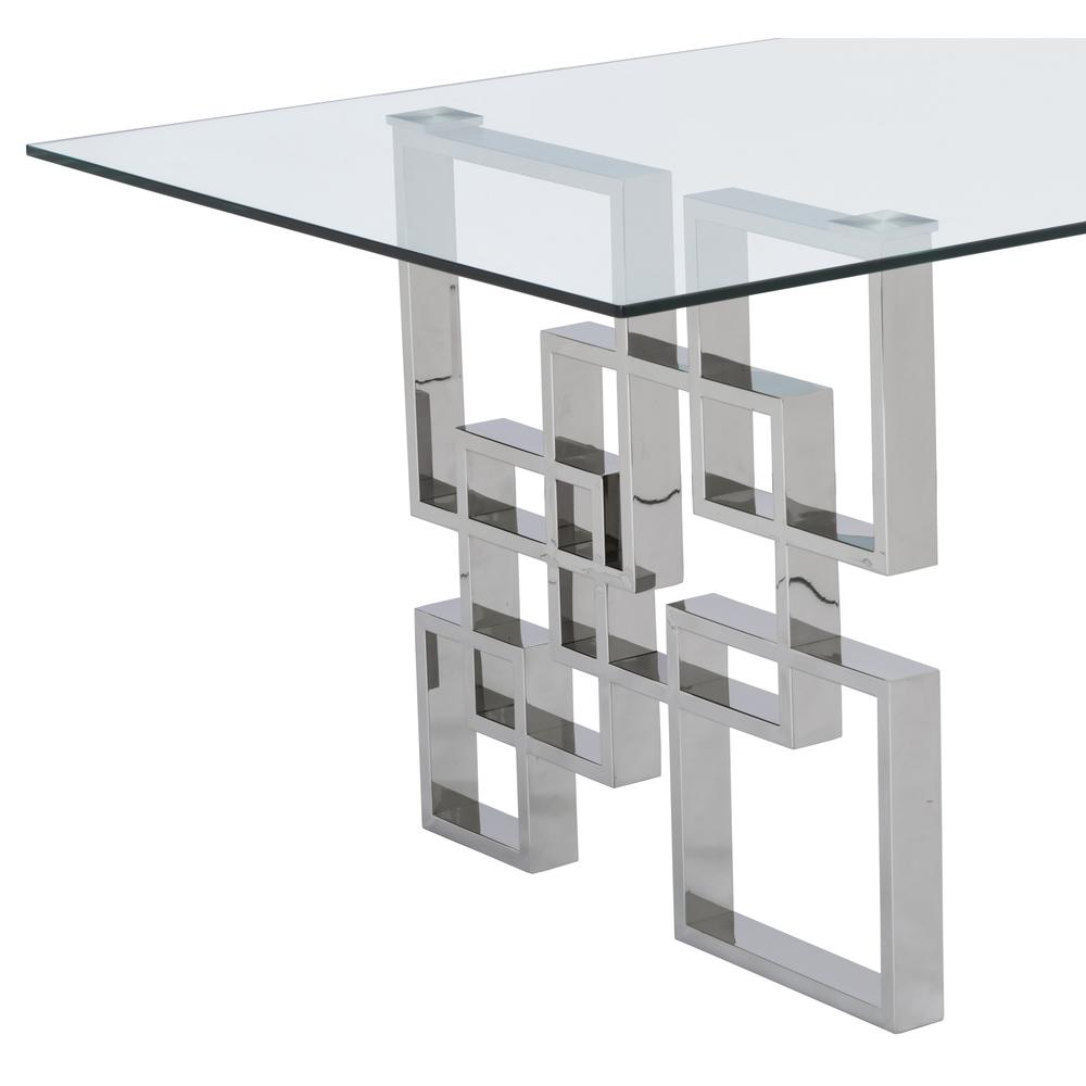 Stainless Steel 5 Piece Dining Set, Black Velvet 554