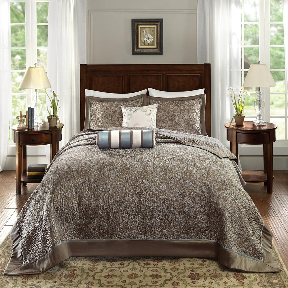 5 Piece Jacquard Bedspread Set,MP13-4339
