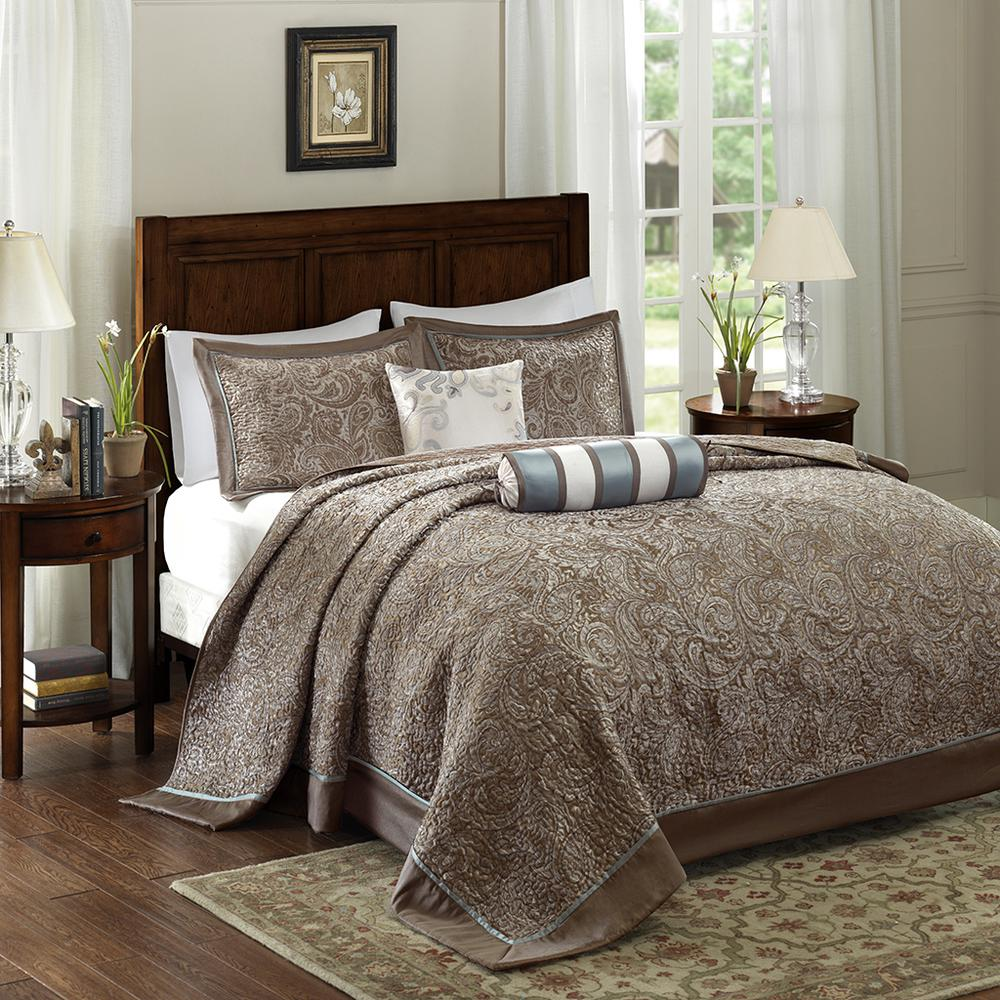 5 Piece Jacquard Bedspread Set,MP13-4339
