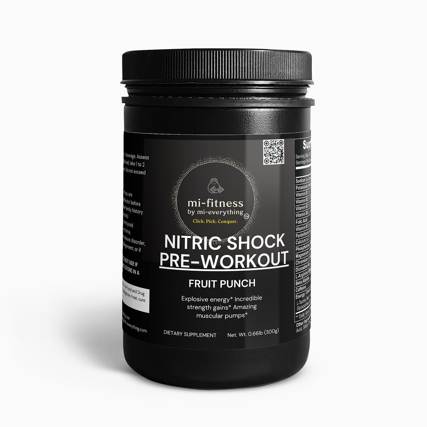 Nitric Shock Pre-Workout Powder (Fruit Punch)