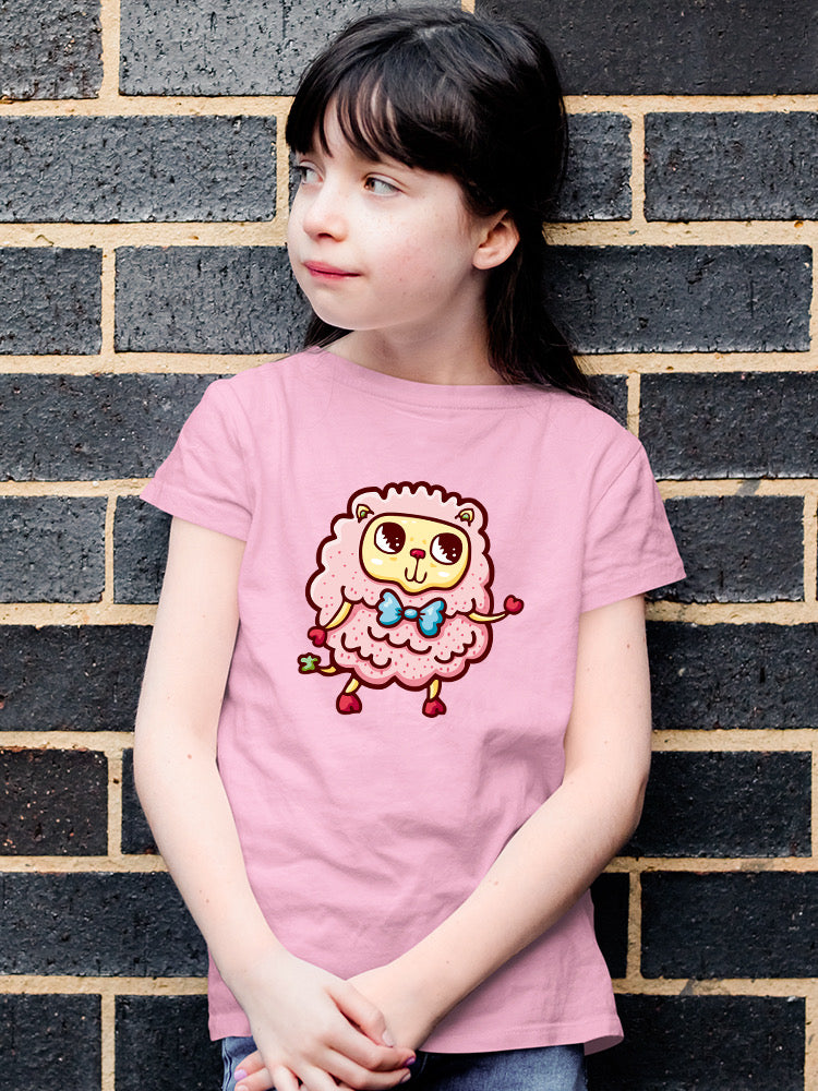 A Cute Sheep Looking Up T-shirt -Image by Shutterstock