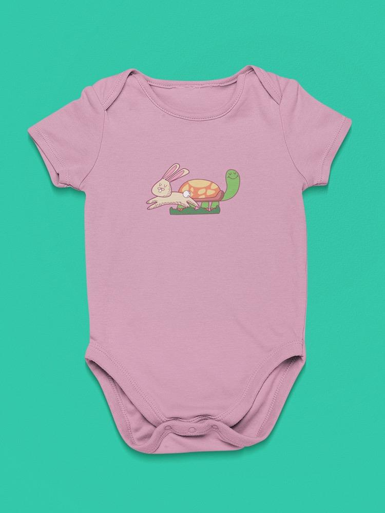 Bunny And Turtle Cute Cartoon Bodysuit -Image by Shutterstock