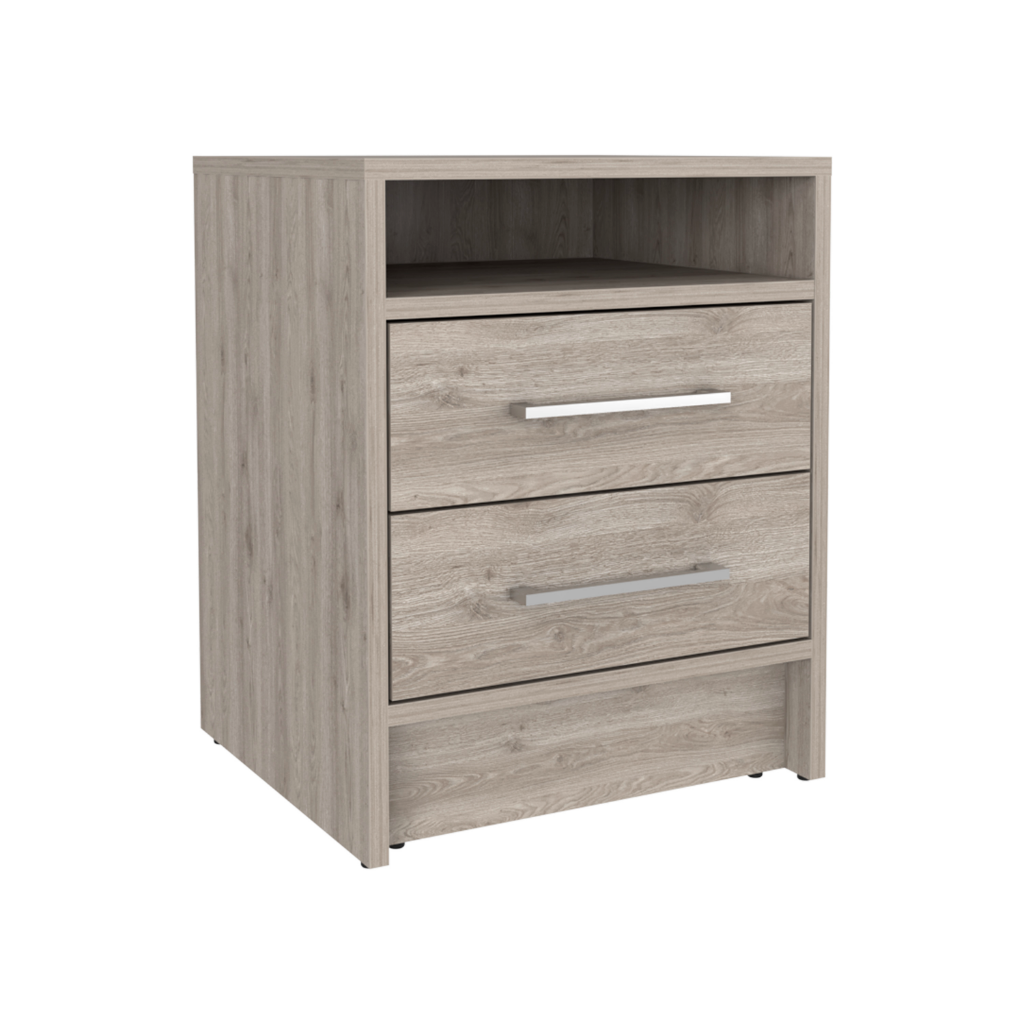 Leyva Nightstand, Two Drawers, Superior Top