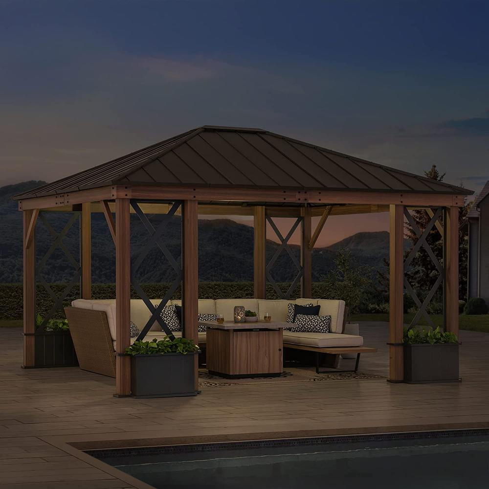 Sunjoy 13 x 15 ft Hardtop Gazebo