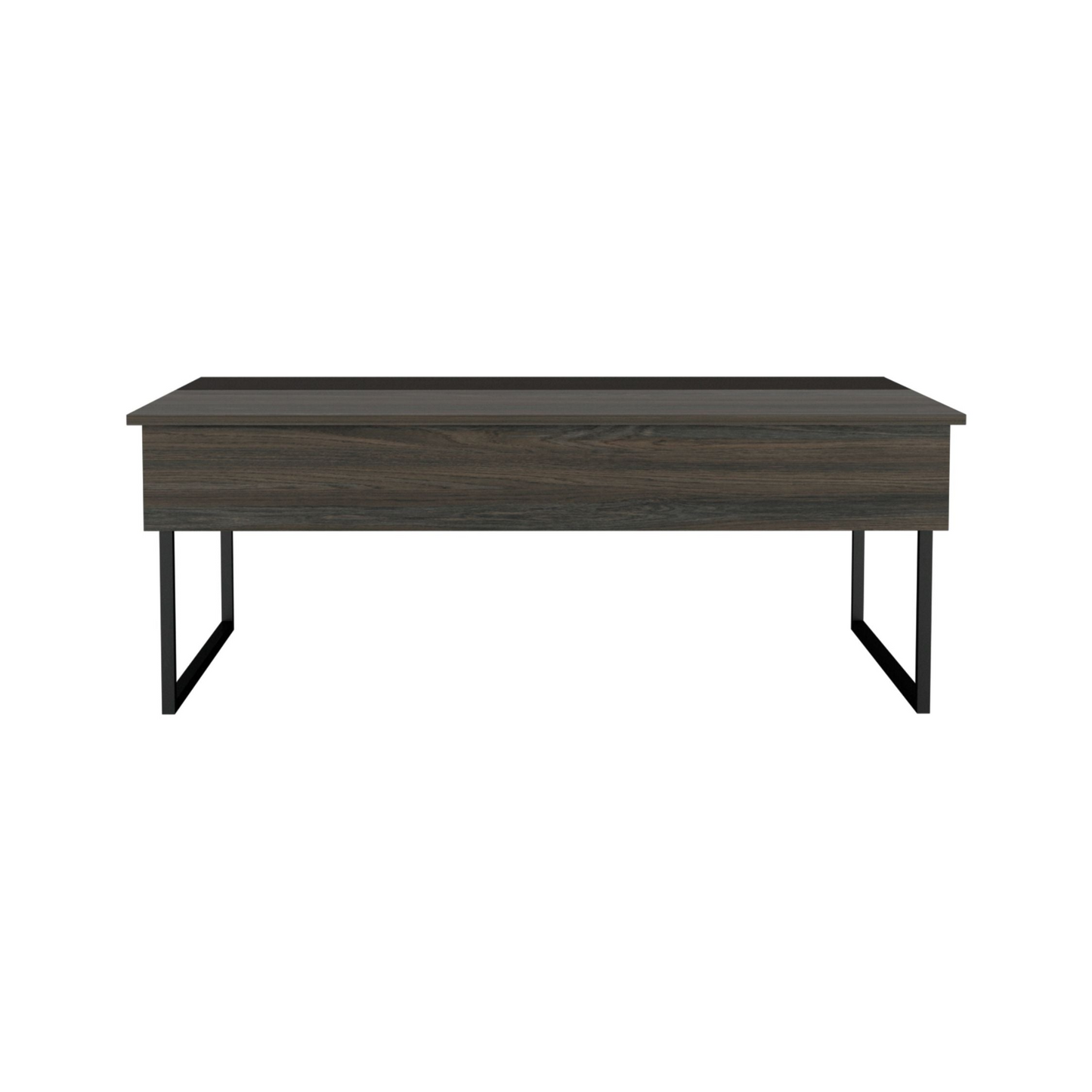 Osaka Lift Top Coffee Table, Two Legs, Two Shelves