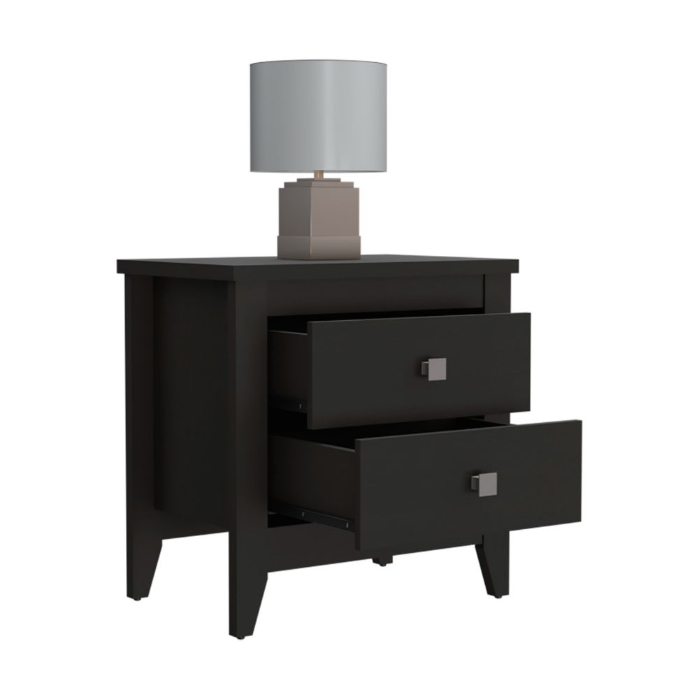 Oasis Nightstand, Two Shelves, Four Legs, Superior Top
