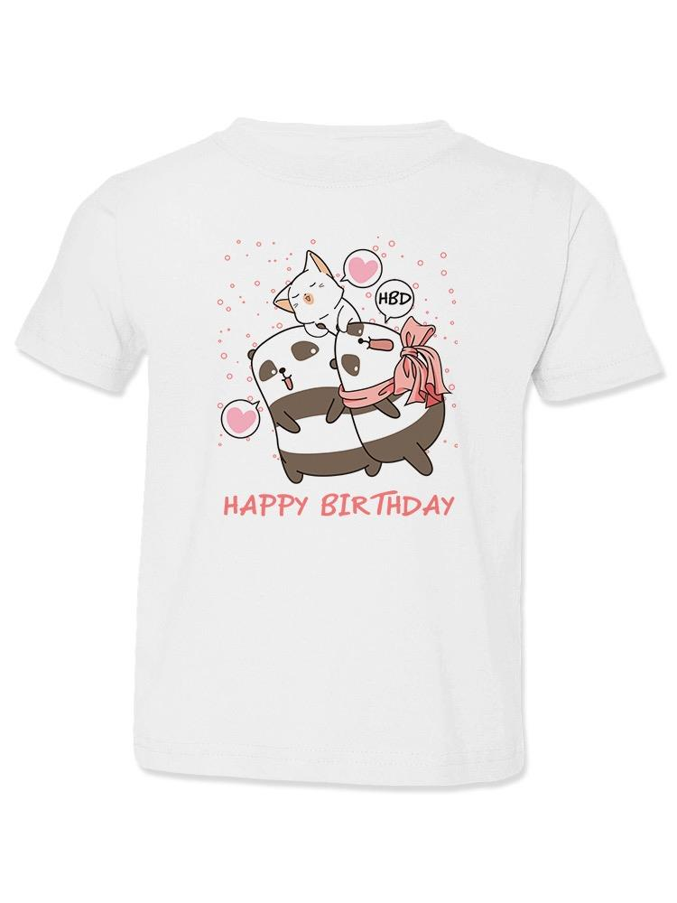 Happy Birthday Panda T-shirt -Image by Shutterstock