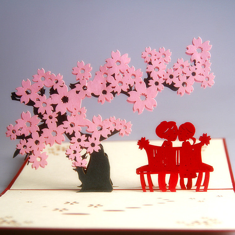 3d Hand-Cut Paper-Cut Engraving Greeting Card