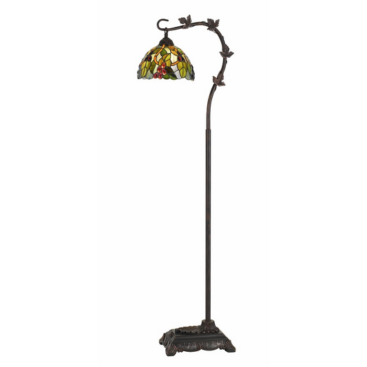 61" Height Metal Tiffany Floor Lamp in Bronze Finish