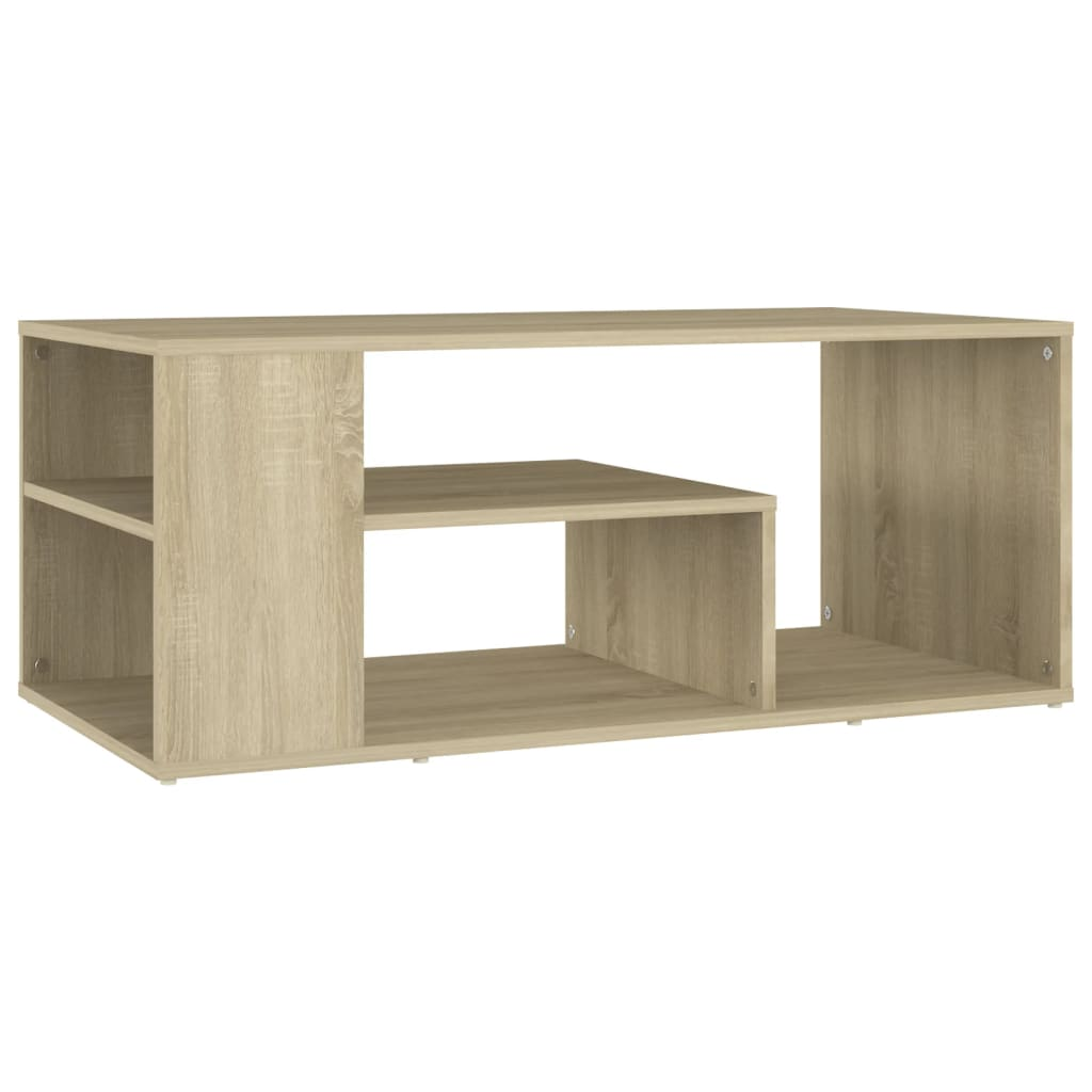 vidaXL Coffee Table Sonoma Oak 39.4"x19.7"x15.7" Engineered Wood