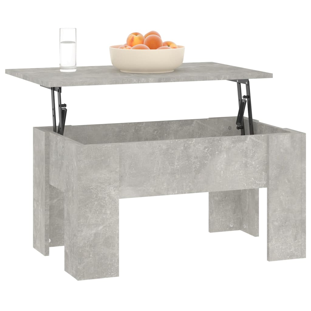 vidaXL Coffee Table Concrete Gray 31.1"x19.3"x16.1" Engineered Wood