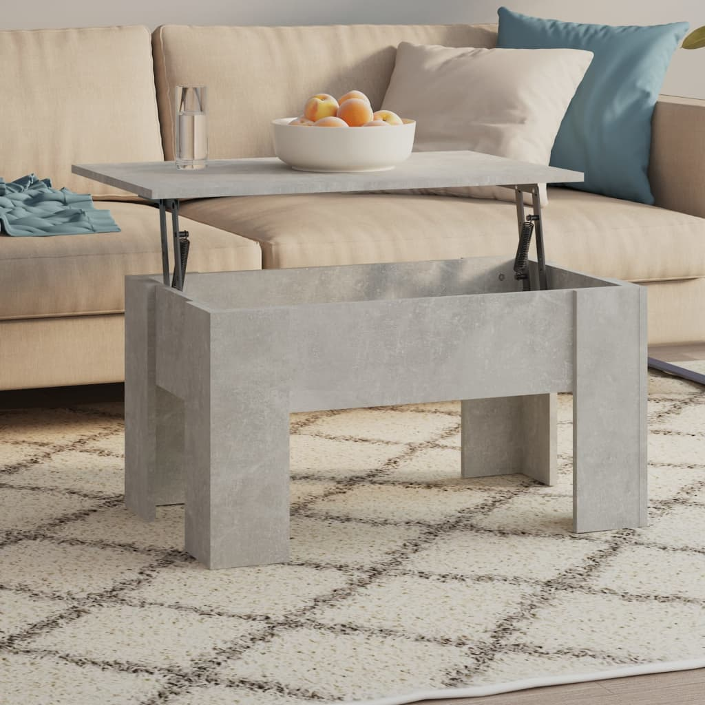 vidaXL Coffee Table Concrete Gray 31.1"x19.3"x16.1" Engineered Wood